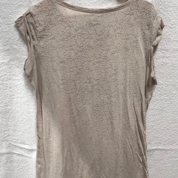 Juniors Women Crew Neck Short Sleeve Graphic BurnOut T-Shirt. Size XL - Picture 2 of 3